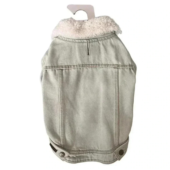(NWOT) Reddy Sherpa Fleece-Lined Dog Denim Jacket Pet Jean Coat – Medium - Picture 2 of 4